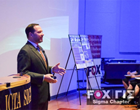 Harford Mutual President & CEO Steve Linkous speaks at Temple University