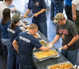 Harford Mutual serves dinner to local fire houses